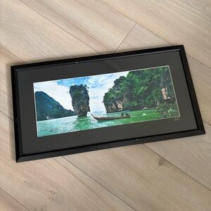 Large Panoramic Framed James Bond Island (Thailand) Photo Print - 25.5” x 13.5”